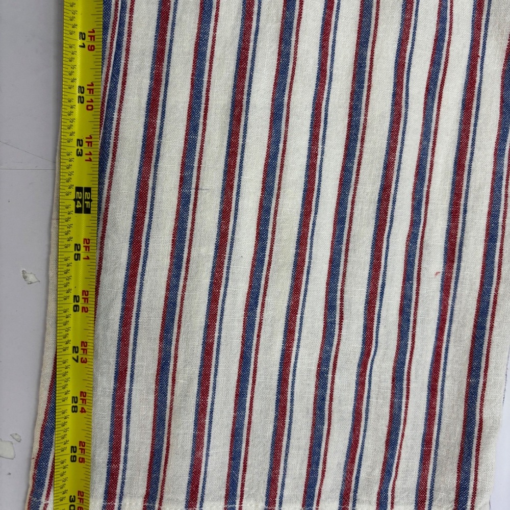 Per Se Women XL Red Blue White Striped Linen Blend Drawstring Pants NWT - Picture 11 of 11